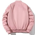 thumbnail image 6 of VBTAPA Mens Bomber Rain Jacket 2024 Winter Casual Quilted Jacket Windproof Padded Jackets Long Sleeve Zip Up Hoodie Coats with Detachable Hood Deal of The Day Pink S, 6 of 7
