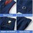 thumbnail image 6 of Boys Suit Slim Fit 5 Piece for Kids Toddler Suit Wedding Outfit for Teenage Boys Formal Tuxedo Set, 6 of 11