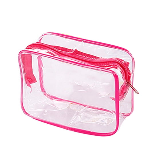 FangNymph Women Multifunctional Bag Outdoor Travel Cosmetic Organizer Girls Zippered Makeup Toiletry Waterproof Pouch Bag pink L