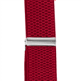thumbnail image 5 of Buyless Fashion Textured Suspenders for Men - 48" Adjustable Straps 1 1/2" - X Back with Metal Clips - Red, 5 of 8