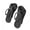 Black, variant on Unisex Foldable EVA Travel Slippers Portable Non- Quick-Dry Hotel Beach Bathroom Slides