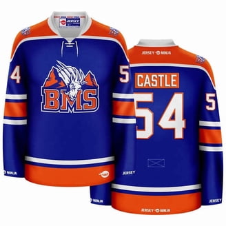 Boriz Doug Glatt Halifax Hockey Jersey - EMHL Patches Stitched, Size Based On Chest (in Inches)