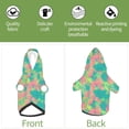 thumbnail image 6 of Fotbe Colorful Palm Leaves Print Small Dog Sweater Hoodies Pet Grey Hooded Soft Fleece Sweatshirts with Pocket Fall Winter Puppy Cat Sweaters Warm Clothes-Medium, 6 of 7