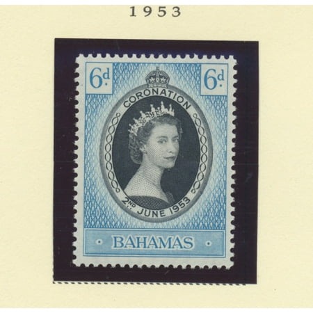 British Postage Stamps - Bahamas Scott #157 - Queen Elizabeth II Coronation, British Commonwealth Common Design Issue From 1953 - Collectible Postage Stamps