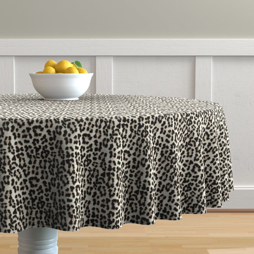 10 Cheetah Leopard 120" Round Satin Tablecloths 5ft Table Cover Animal Print 