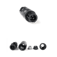 thumbnail image 2 of 2 x male connector 2 x male plug 2 x female connector 2 x female plug-black, 2 of 6