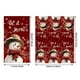 thumbnail image 3 of Servilletas de papel navideñas de muñeco de nieve (20 unidades), verdes, con impresión a doble cara, de 2 capas, desechables, para invitados de cocina, 7,9 x 4,3 pulgadas, plegadas, para fiestas, 3 of 6