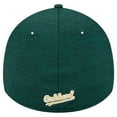 thumbnail image 4 of Men's New Era Green Oakland Athletics Tech 39THIRTY Flex Hat, 4 of 5