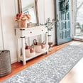 thumbnail image 7 of Findosom 2'x8' Vintage Runner Rug 0.4" Distressed Hallway Rug Non Slip Laundry Runner Rug Decor Rug Washable Runner Rug Kitchen Floor Mat Entryway Rug Runner for Laundry Kitchen Entryway, Gray, 7 of 7