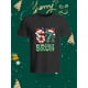 thumbnail image 1 of Funny Christmas Style Six Seven Eight Bros Cartoon Pattern Short Sleeve T-Shirt This T-shirt features a vibrant design with two cute smiley characters wearing Santa hats and elf hats, displaying the, 1 of 6