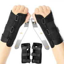1 pair Wrist Brace,Carpal Tunnel Wrist Brace Night Support and Metal Splint Stabilizer,Helps Relieve Tendinitis Arthritis Carpal Tunnel Syndrome Pain,Reduces Recovery Time for Men Women(S/M)