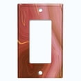 thumbnail image 5 of Metal Light Switch Plate Cover Image of Marble Red Brown Swirl Galaxy MAR083, 5 of 13