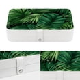 thumbnail image 4 of Palm Leaves Travel Jewelry Box Display Case with Removable Compartment - Portable PU Leather Organizer, 4 of 6