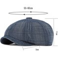 thumbnail image 2 of CoCopeaunts Beret Hat Denim Autumn Winter Hat Men Women Thick Flat Octagonal Newsboy Cap Male Female Artist Painter Berets, 2 of 8