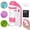 Pink, variant on BEBANG Pocket Mini Microscope, 60X-135X Handheld Portable Kids Microscope for Microbiological Observation Lab Study