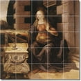 thumbnail image 1 of Ceramic Tile Mural-Leonardo Da Vinci Women Painting 216. 40" w x 40" h using (25) 8 x 8 ceramic tiles, 1 of 3