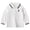 A#04-White, variant on Bosanter Boys and Toddlers School Uniform Short Sleeve Fashion Polo Shirts, Button Closure