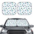 thumbnail image 2 of Windshield Sun Shade, Blue Dragonfly Moth Butterfly Foldable Car Sun Shade Windshield For Front, 2 Pieces, 2 of 4