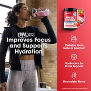Optimum Nutrition Essential Amino Energy Hydration Plus Focus Powder, Strawberry Burst, 9.5 oz