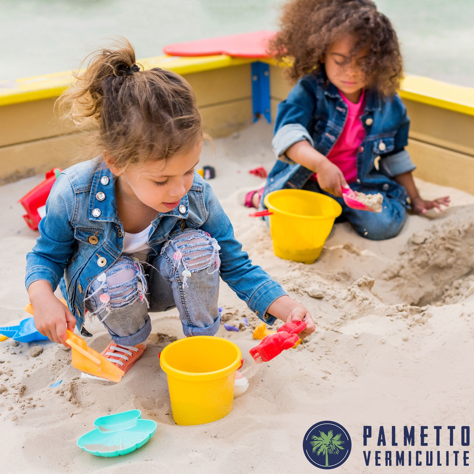 Palmetto Natural & Fine Play Sand for Sandbox, Sensory Bin, and Water Table, 50 lb Bag