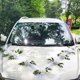 thumbnail image 2 of Juego de lazos de cinta con plato de flores para coche de boda con manija de puerta de oso de peluche, suministros de adorno, accesorios para eventos de fiesta, decoración de boda, corona de Orga, 2 of 3