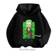 thumbnail image 3 of Sudadera con capucha de Anime One Pieces, ropa para niños, ropa para primavera y otoño para niñas, sudadera con dibujos animados de Luffy Zoro, traje para adolescentes, camisetas con capucha de Sonic, 3 of 5