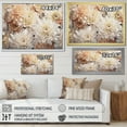 thumbnail image 4 of Designart "Mosaic Of Serenity: Pure White Chrysanthemums II" Chrysanthemums Floater Framed Wall Art Prints, 4 of 5