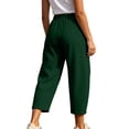 thumbnail image 5 of Women's Sweatpants Lounge with Elastic Waist Ladies' Wide Leg Curved Knife Casual Loose 9-inch Elastic Waist Drawstring Pocket Long Sweatpants Comfy Sweatpants for Women Gifts for Her, 5 of 8