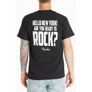 Genuine Fender "Hello New York! Are you ready to ROCK?" 100% Cotton T-Shirt -MED