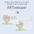 thumbnail image 3 of Tree-Free Greetings Christmas Greeting Card 12 Pack, 5x7, Children Tree (HP25176), 3 of 5