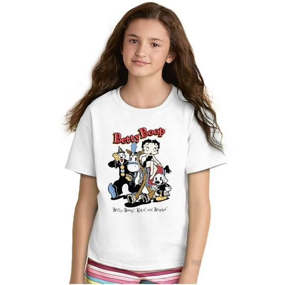 Betty Boop Koko The Clown Bimbo Girls Kids T Shirt Tees Teen Brisco Brands S