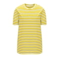 thumbnail image 6 of Graphic T Shirt For Women Summer Casual Striped Print Crew Neck Short Sleeve Tee For Weekend Travel Street Style Daily Outfits Concert Campus Lounge Summer Fashion Wear, 6 of 6