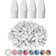 thumbnail image 1 of White pencil eraser tops, 120 pieces, eraser caps for pencils, pencil top erasers, white pencil erasers, white, 1 of 5