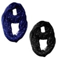 thumbnail image 6 of Peach Couture Anchor Print Cute Trendy All season Infinity Loop Scarves, 6 of 10