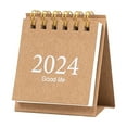 thumbnail image 2 of YAOMOBB Office Desk Calendar Simple Style Mini Desk Calendar Spiral Coil Date Recording 12 Monthly Plan Book, 2 of 7