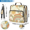 thumbnail image 2 of FORMRS Zipper Binder with Shoulder Strap 2-inch Ring 500 Sheet Capacity File Bag, Beige Clouds, 2 of 5