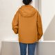 thumbnail image 3 of Gibobby Abrigos talla grande Chaqueta unisex de color sólido para escalada en montaña al libre, otoño e invierno, ajuste holgado, ropa de abrigo informal para parejas a de viento (Amarillo, M), 3 of 5