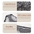 thumbnail image 4 of CF Leopard Print Womens Underwear Sexy Lace Bikini Panties Pack Stretch Women's Hipster Panties, Soft Comfort Ladies briefs Smooth Animal Print Underpant(4B,M), 4 of 7