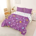 thumbnail image 2 of Metsweet Magic Horse Queen Comforter Set 3 Pieces, Flying Butterflies Unicorn Comforter Sets Queen,1 Comforter and 2 Pillowcases, 2 of 6