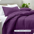 thumbnail image 3 of Bare Home Down Alternative Comforter Set - 3-Pieces - All Seasons - Queen, Plum, 3 of 9