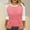 Pink, variant on Holzkary 3/4 Sleeve Tops for Women Workout Jersey Shirts Baseball Style Raglan Tshirts Casual Color Block Tees Comfy Steetwear Women's 3/4 Shoulder Sleeve Color Blocked T Shirt Top Black L