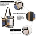 thumbnail image 4 of 6PCS Designer Purses & Handbags for Women Satchel Shoulder Bag Tote Top Handle Bag - Blue, 4 of 9