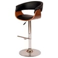 thumbnail image 2 of Home Square Paris Wood Swivel Barstool in Black Finish - Set of 3, 2 of 2