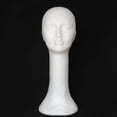 thumbnail image 3 of Douhoow Styrofoam Head Foam Mannequin Head Model Long Neck Bubble Wig Hat Necklace Display Stand, 3 of 6