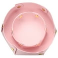 thumbnail image 1 of 2 Pcs Bandeja Valet para Mujeres y Hombres, Bandeja de Joyería de Cuero PU Organizador de Almacenamiento Catchall (2 Tamaños, Rosa), 1 of 7