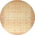 thumbnail image 1 of Ahgly Company Indoor Round Abstract Orange Oriental Area Rugs, 3' Round, 1 of 6