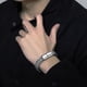 thumbnail image 2 of Pulseras para hombre-acero inoxidable cierre magnético cadena cubana pulsera para hombre ShuxiuWang 1327537026242, 2 of 5