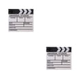 thumbnail image 1 of Sidaley 20x20 Director Video escena Clapperboard TV Movie Clapper Board película profesional pizarra corte Prop decoración del hogar suministro blanco 2piezas, 1 of 5