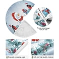 thumbnail image 2 of FMSHPON SnowmanFunny Bullfinch Xmas Christmas Tree Skirt Stand Mat for Holiday Party Decoration Indoor Outdoor 48 inches, 2 of 6