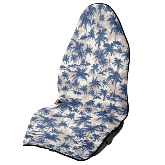 XYZCANDO Tropical Palm Scene Car Seat Towel Cover Portable Terry Cloth Car Seat Covers, Front Seat Towel Cover, Suitable for Auto Interior Van, Fit for Trucks Cars Sedans